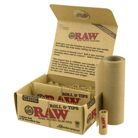 RAW CLASSIC Masterpiece with Roll & Tips-King Size - HighJack