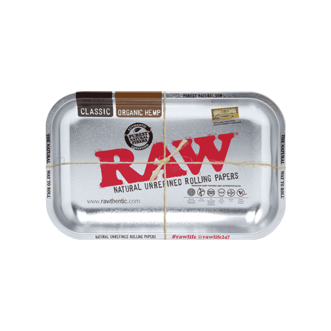 RAW SILVER Metal Rolling Tray-Small - HighJack