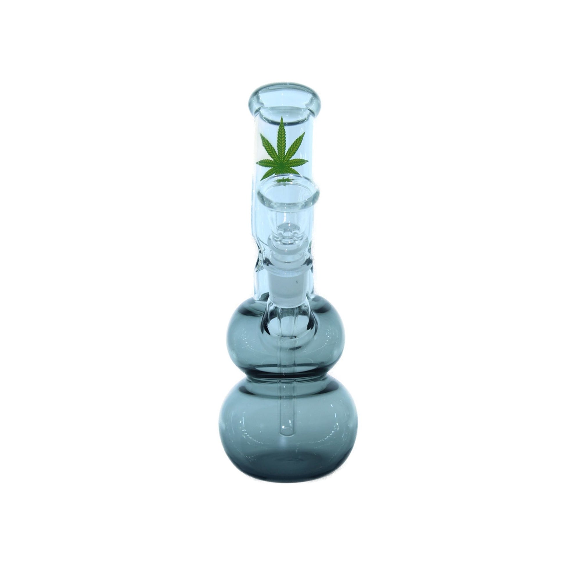 Wholesale Weed Leaves Glass Bong Green