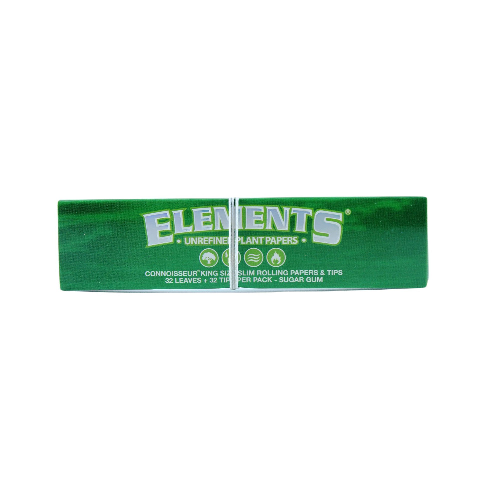 Elements Rooling Tips ELEMENTS GREEN CONNOISSEUR with Tips - King Size Slim | HighJack India