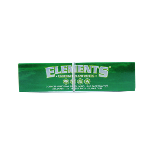 ELEMENTS Green Connoisseur Rolling Papers with Tips