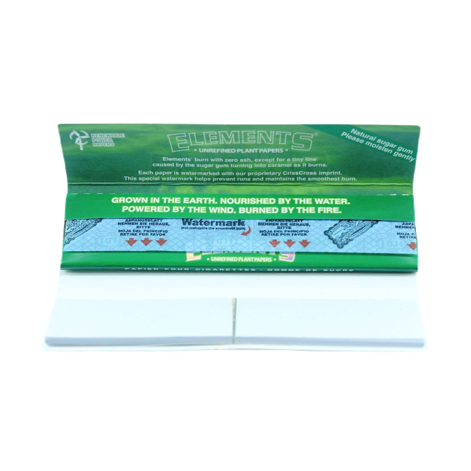 ELEMENTS Green Connoisseur Rolling Papers with Tips
