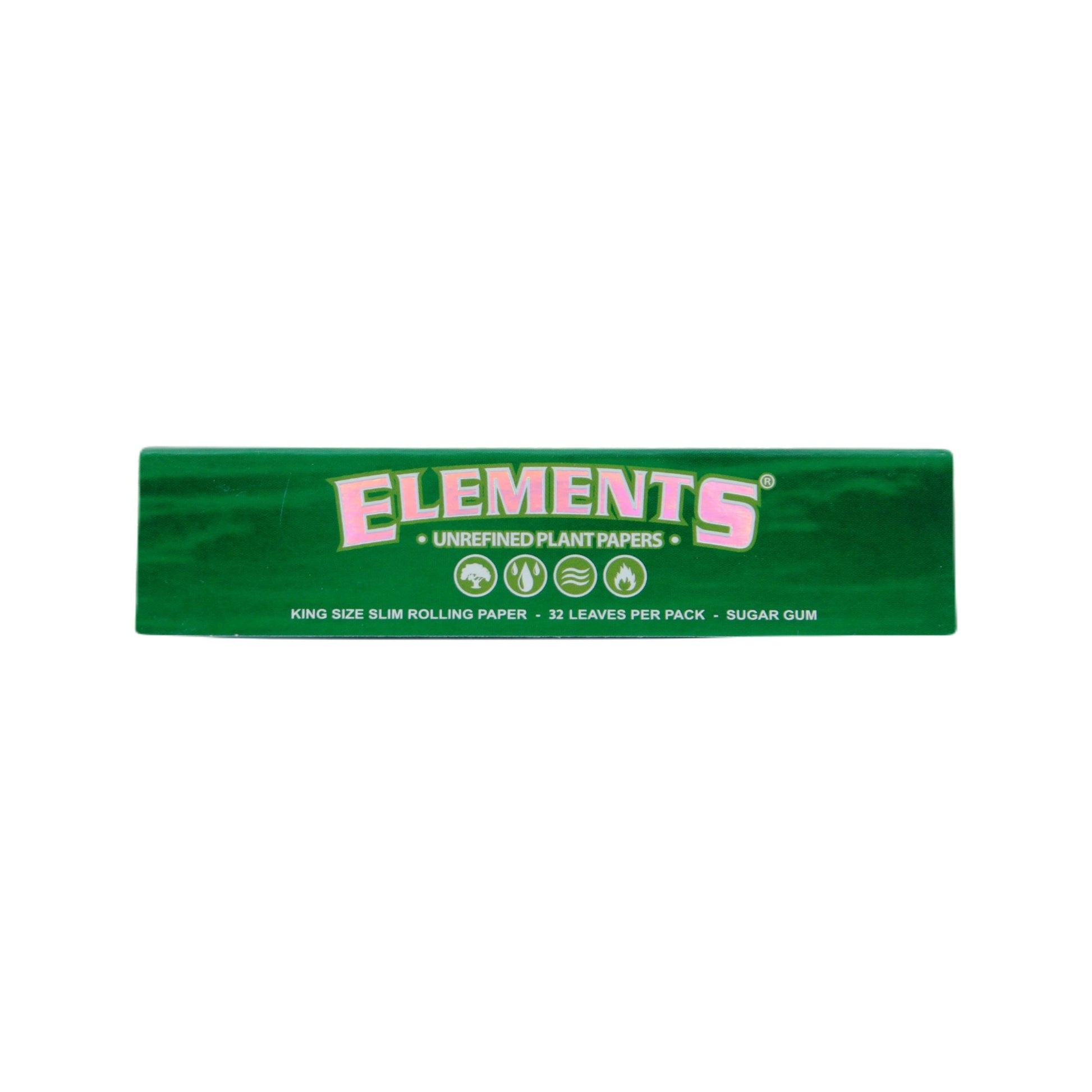 ELEMENTS Green King Size Slim Rolling Papers