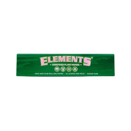 ELEMENTS Green King Size Slim Rolling Papers
