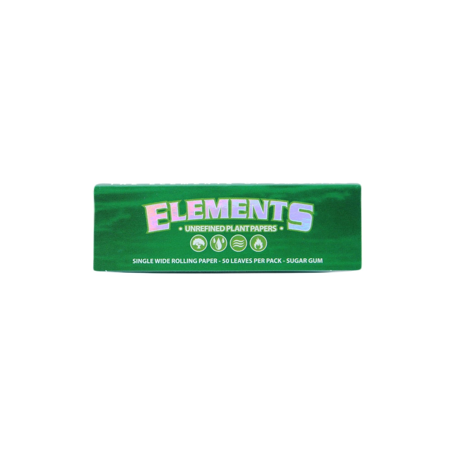 ELEMENTS GREEN Single Wide Size Rolling Papers
