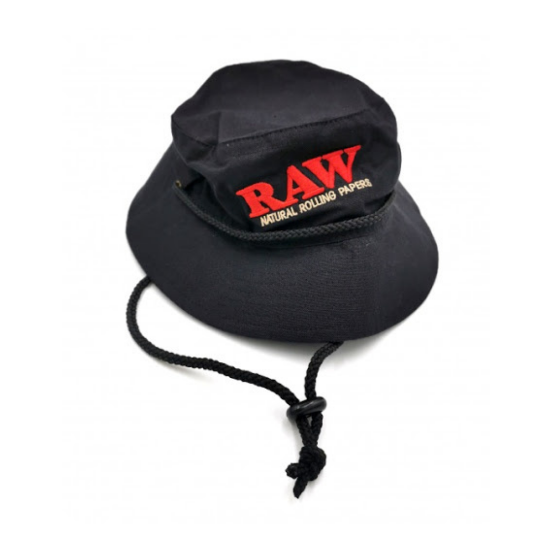 RAW Smokerman's Bucket Hat Black-Medium - HighJack