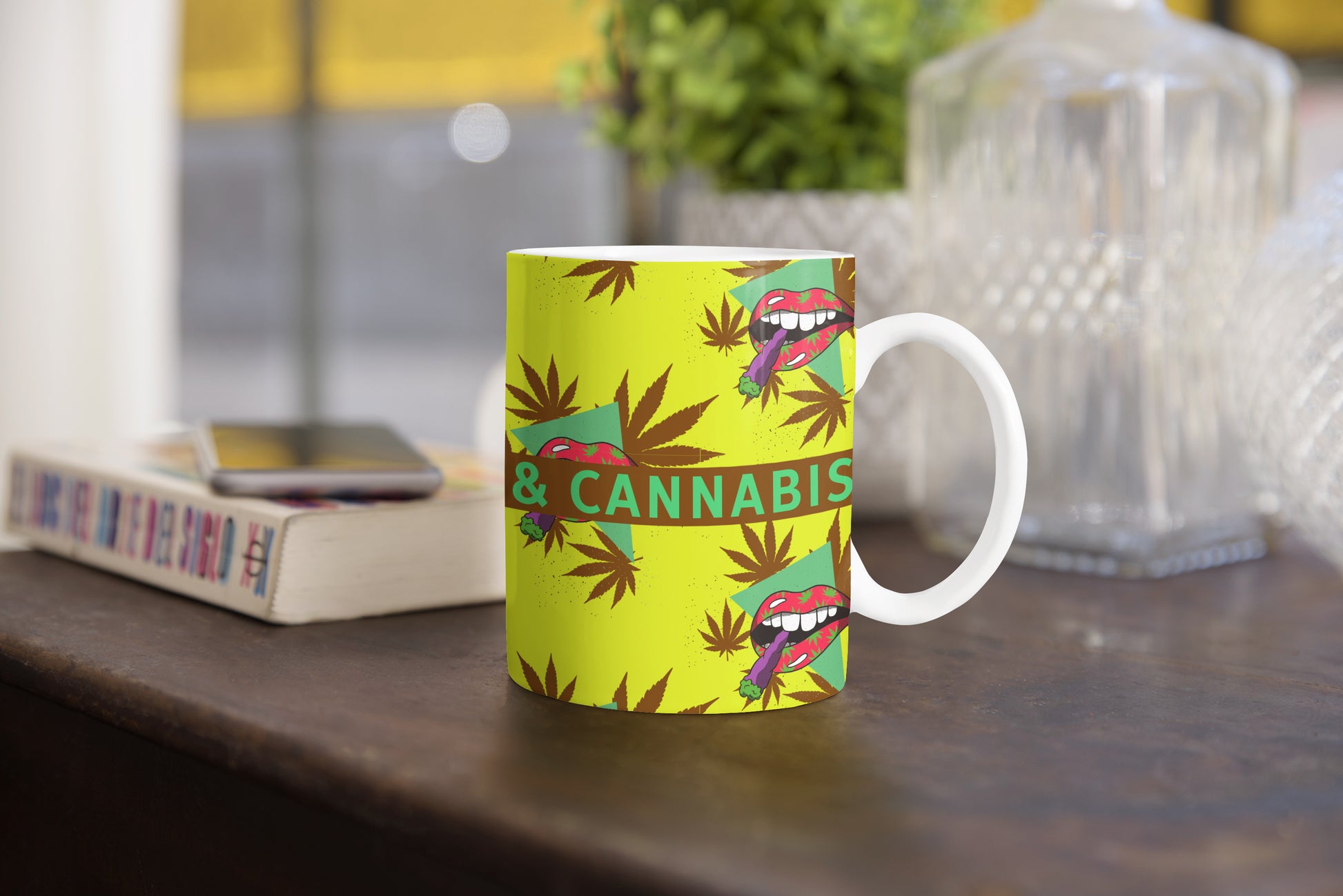 Coffee & Cannabis - Plain Mug - HighJack