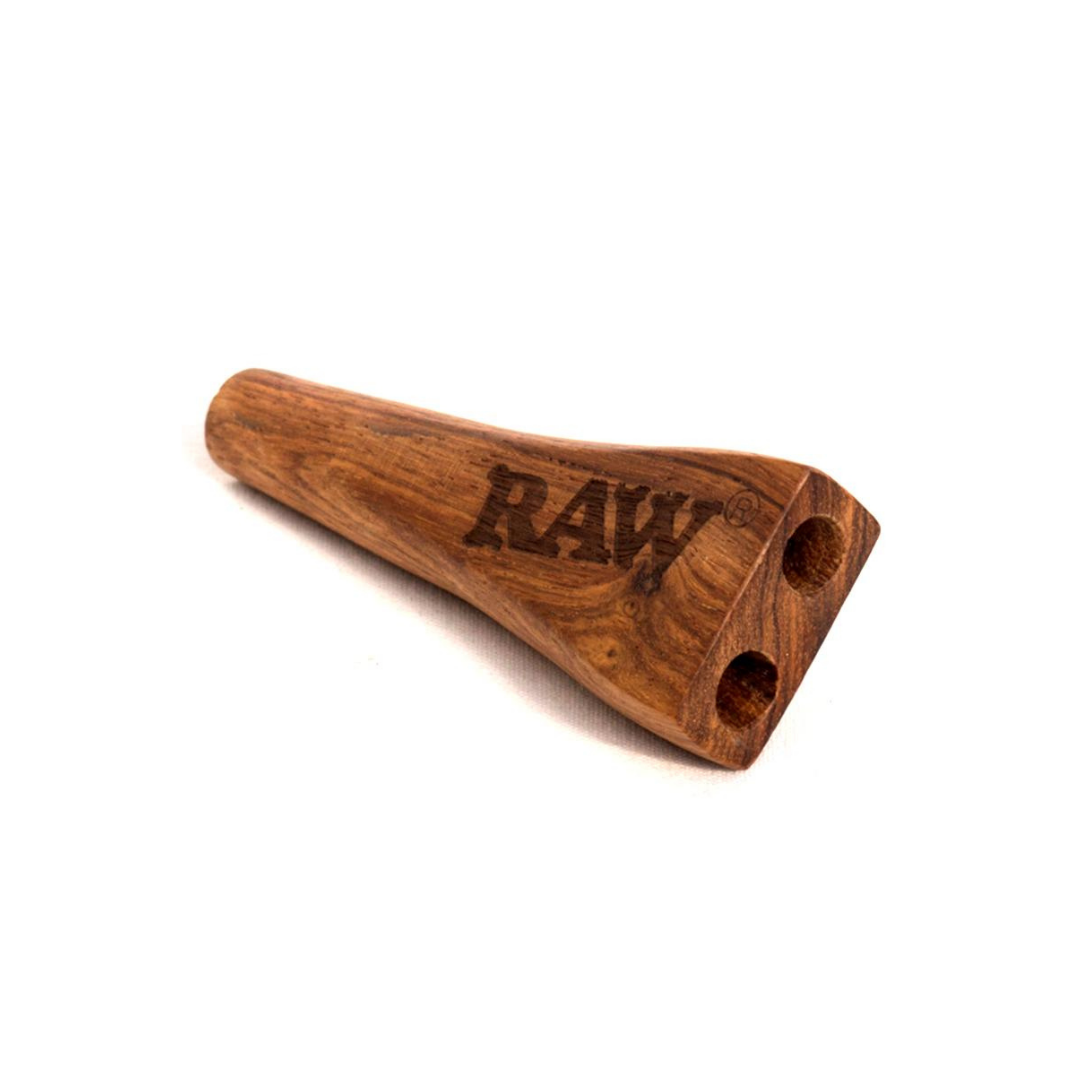 RAW Double Barrel Cigrarette Holder-Wooden - HighJack
