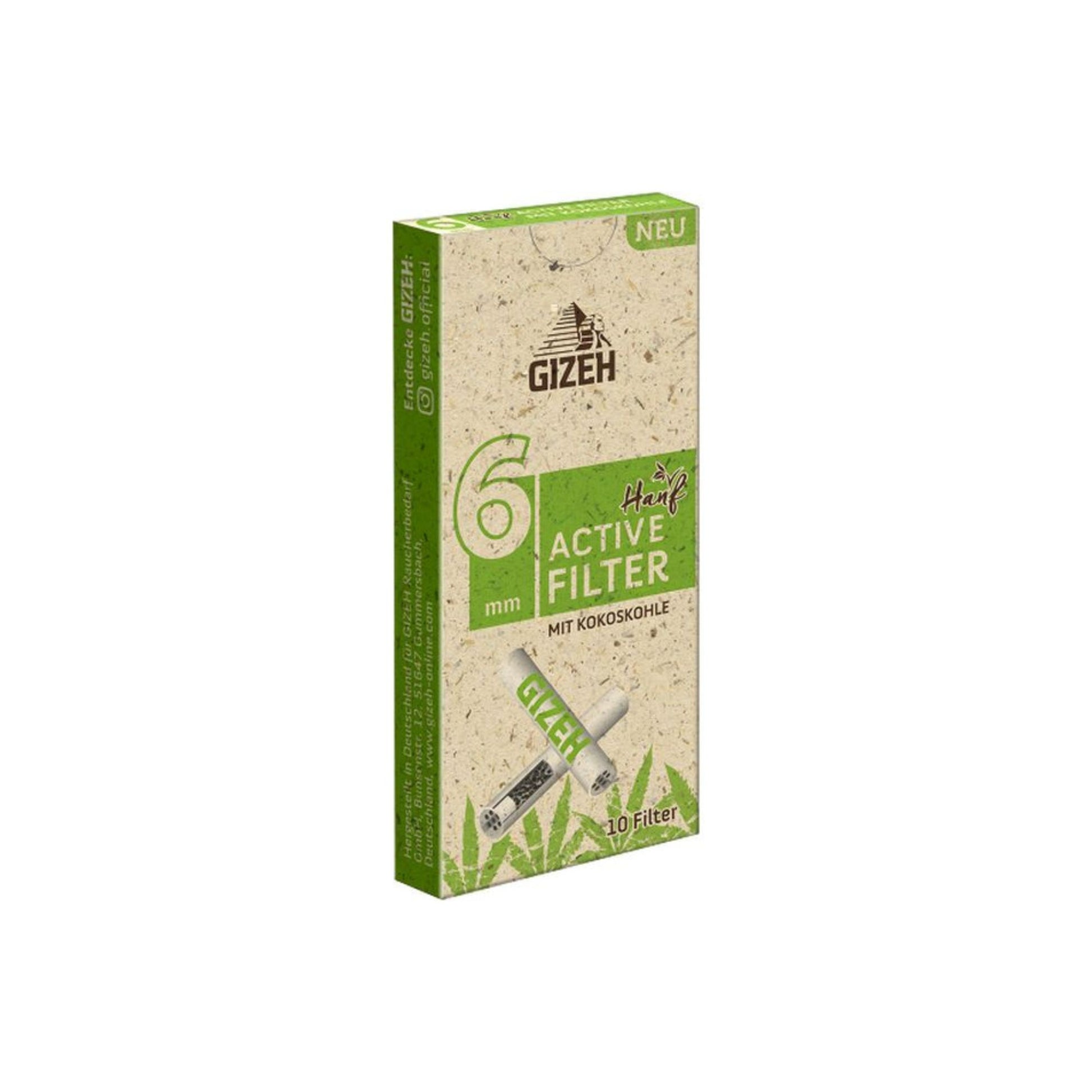 Buy GIZEH Bio Hemp Active Charcoal Filter online at Highjack India