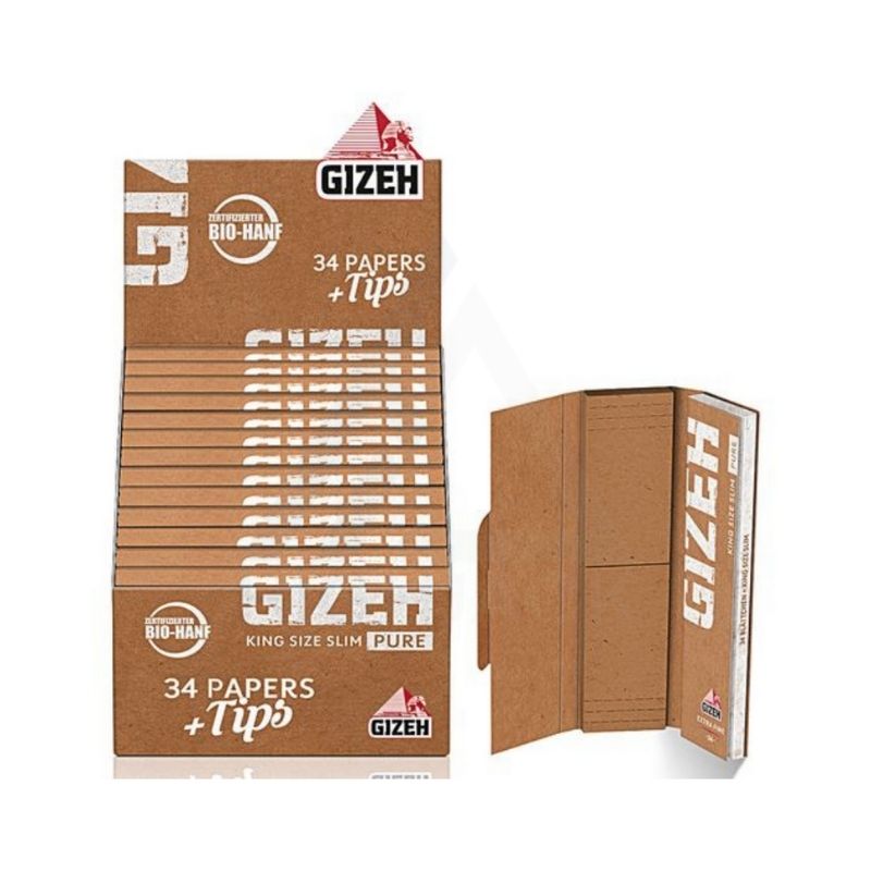 GIZEH Pure King Size Slim Extra Fine Full Box | HighJack