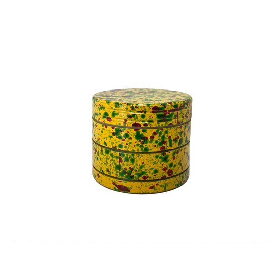 Metal Herb Grinder Splash Yellow-54MM - HighJack