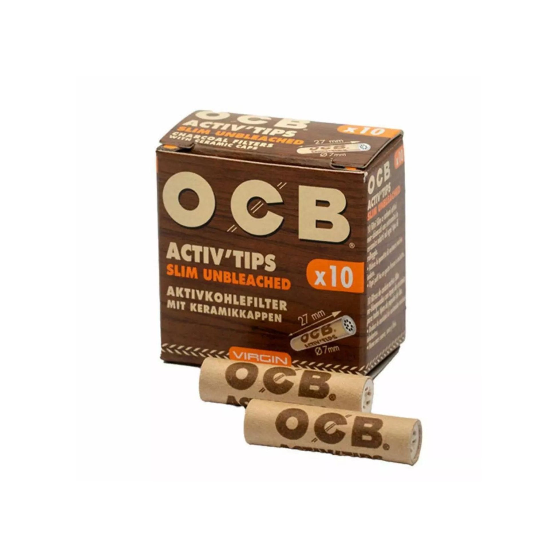Buy OCB Activ'Tips Slim Virgin Active Charcoal 7mm Filters online at HighJack India