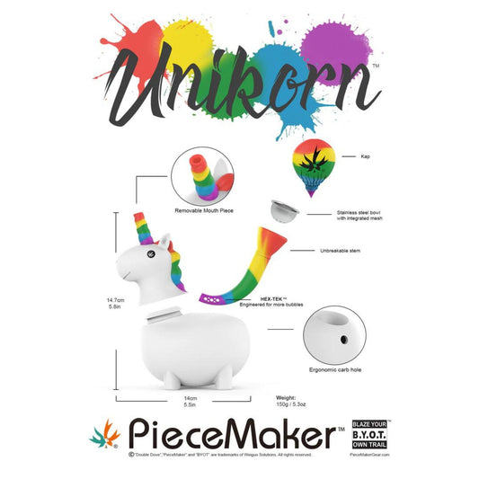 PIECEMAKER UNIKORN SILICONE BONG