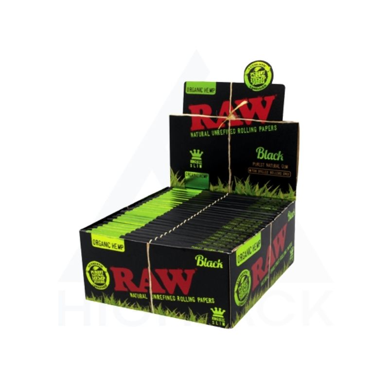 RAW Black Organic Hemp 1¼ Size Box