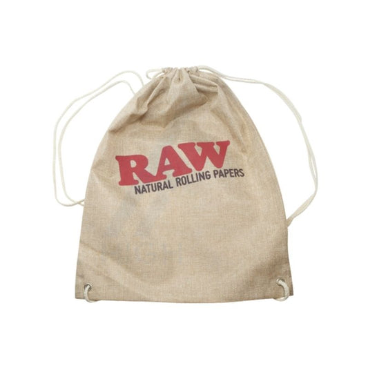 RAW Drawstring Backpack Bag Tan