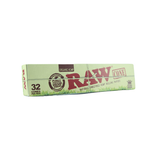 RAW Organic Pre-Rolled Cones Pack of 32 at HighJack India