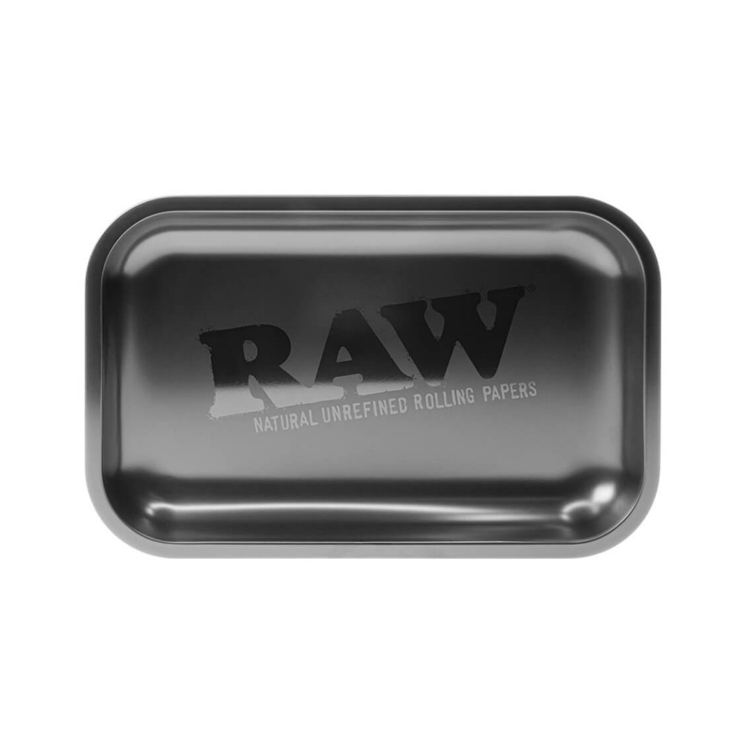 RAW BLACK Matte Metal Rolling Tray-Small - HighJack