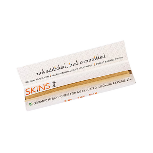 SKINS King Size Slim Unbleached Hemp Rolling Papers - HighJack