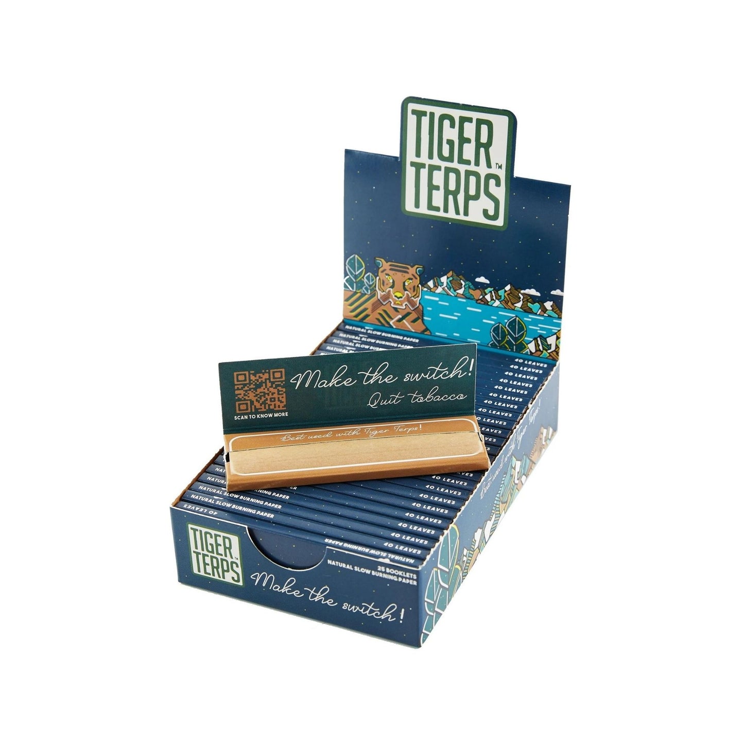 TIGER TERPS Natural Rolling Paper - 1 ¼ Size