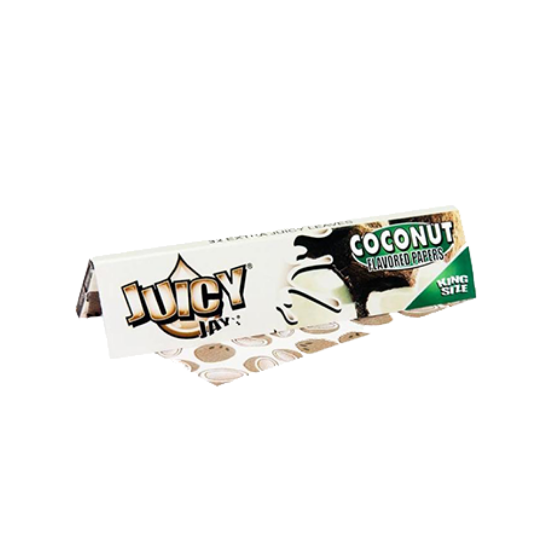 JUICY JAY'S Flavoured Rolling Paper King Size Slim-Coconut - HighJack