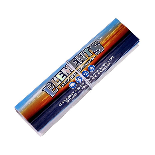 ELEMENTS CONNOISSEUR King Size Slim Rolling Papers with Tips