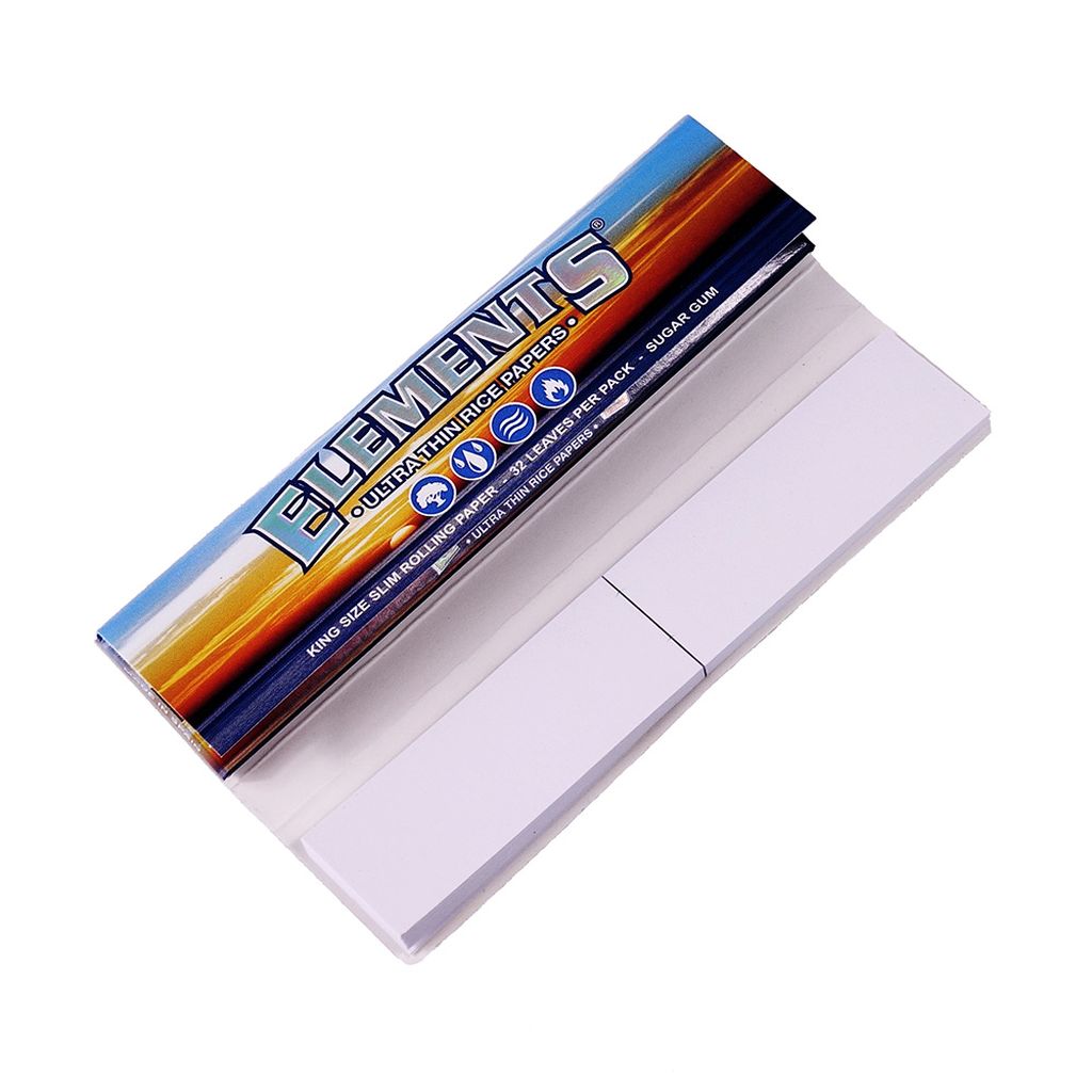 ELEMENTS CONNOISSEUR King Size Slim Rolling Papers with Tips