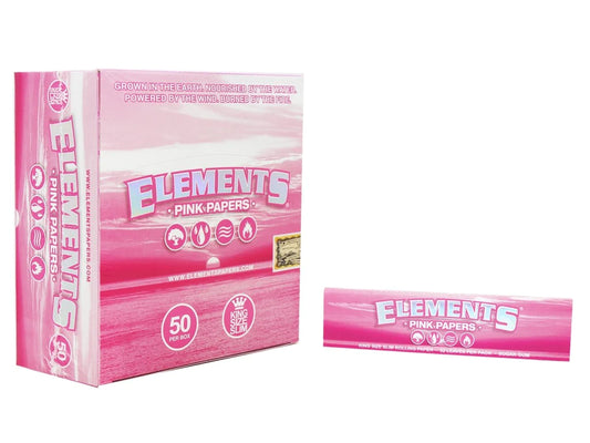 Buy ELEMENTS Pink King Slim Size Rice Papers online at Highjack India