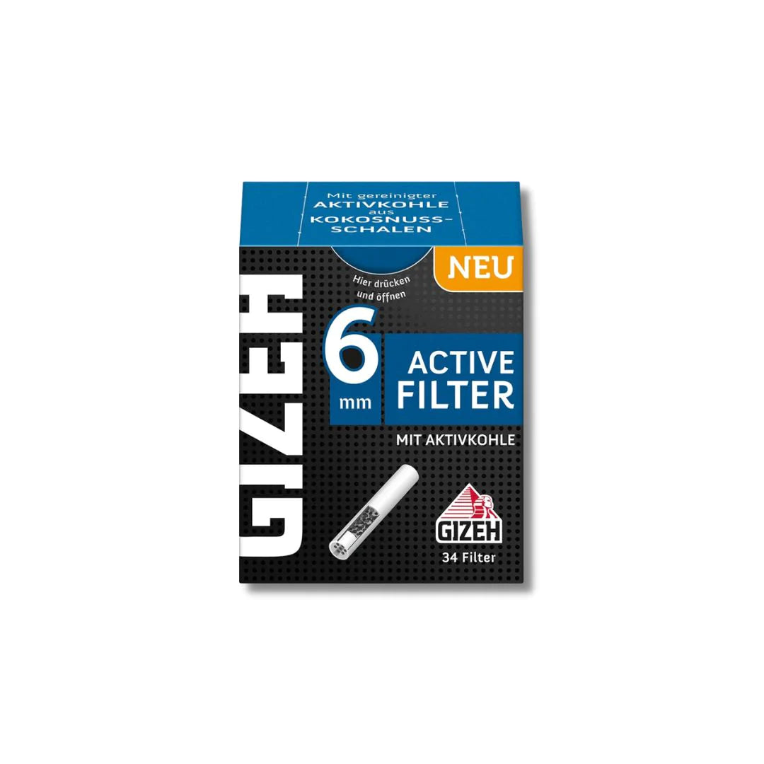 GIZEH Active Charcoal Filter - 6mm