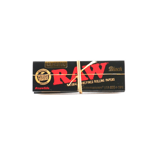RAW BLACK CONNOISSEUR with Tips-1 1/4th Size - HighJack