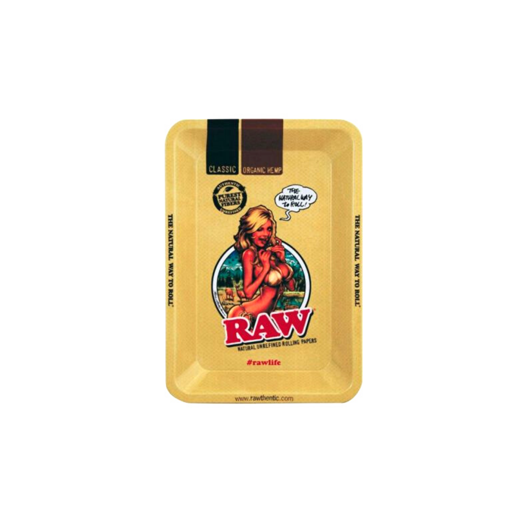 RAW GIRL Metal Rolling Tray-Mini - HighJack