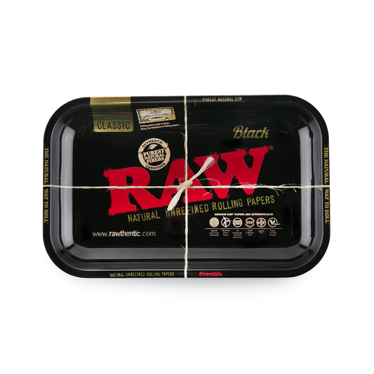 RAW BLACK Metal Rolling Tray-Small - HighJack
