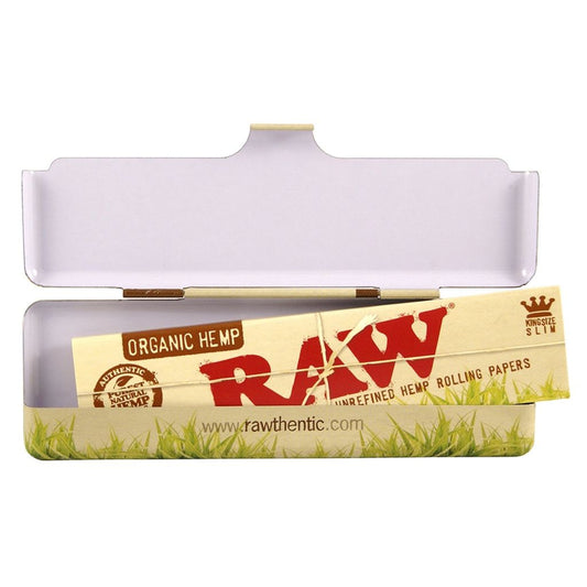 RAW ORGANIC Metal Case for King Size Rolling Papers online at Highjack India